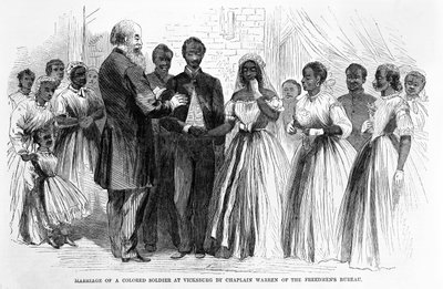 Marriage of a Colored Soldier at Vicksburg by Chaplain Warren of the Freedmen